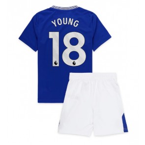 Everton Ashley Young #18 Domaci Dres za Dječji 2024-25 Kratak Rukavima (+ kratke hlače)